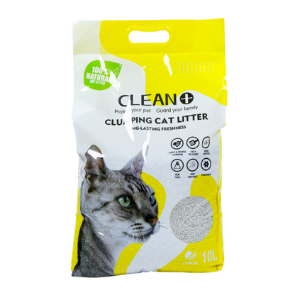 CLEAN+ Bentonite Cat Litter 10L Pack Lavender Scented