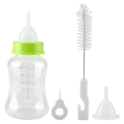 Puppy Kitten Milk Feeder Silicone feeding Bottle Piece Set for Baby Dog & Cat (Color may vary)