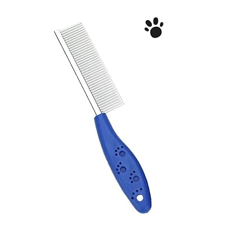 Single Side Steel Needles Comb for Dogs and Cats - Shedding Comb for Dogs, Cats  (Color May Vary)