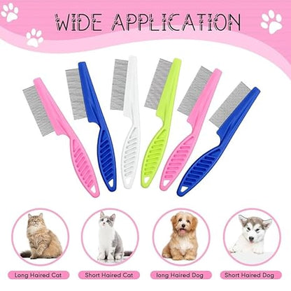 Flea comb small-Dog and cat Lice/ flea  Comb, Suitable for small breeds. Stainless steel comb(SIZE-S)