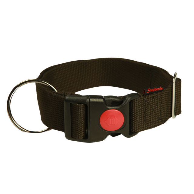 Cotton finish Dog Collar - red