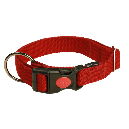 Cotton finish Dog Collar - red