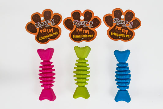 Non-Toxic Rubber Dog Chew candy Toy, Puppy/Dog Teething Toy | dog toy | candy toy pack of 1