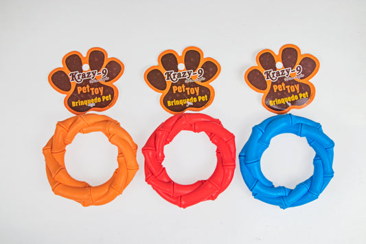 Non-Toxic Rubber Dog Chew ring Toy, Puppy/Dog Teething Toy | dog toy | ring bone toy pack of 1