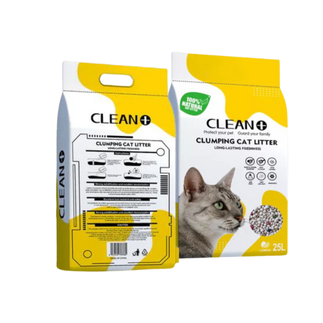 CLEAN+ Bentonite Cat Litter 25L Pack Lavender Scent